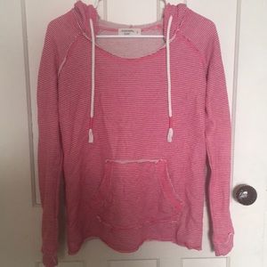 Pink and white striped sweater